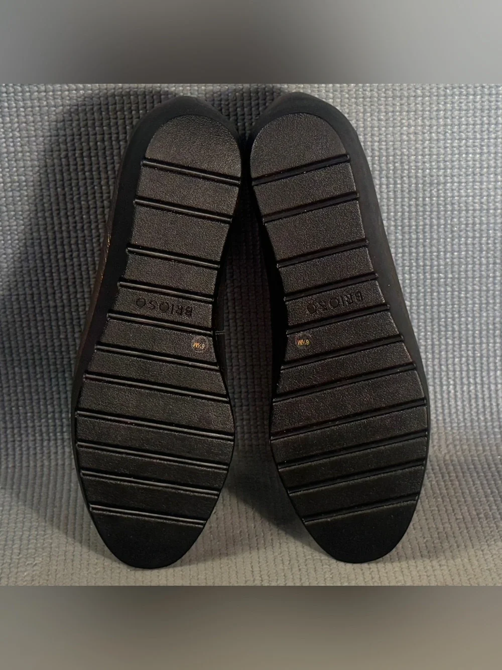 Brioso Waverly Leather Sweetheart Wedge Pumps Gunmetal Women’s Size‎ 6.5